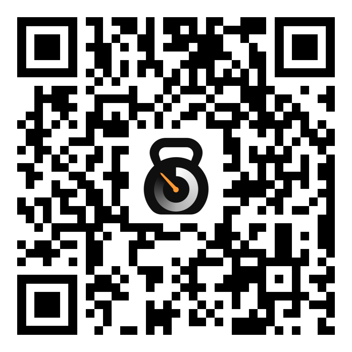 QR code with a logo in the center